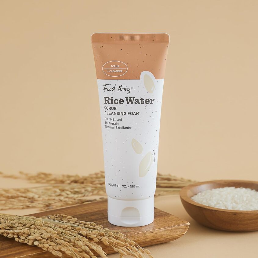 FOOD STORY RICE WATER SCRUB CLEANSING FOAM 170G – free delivery