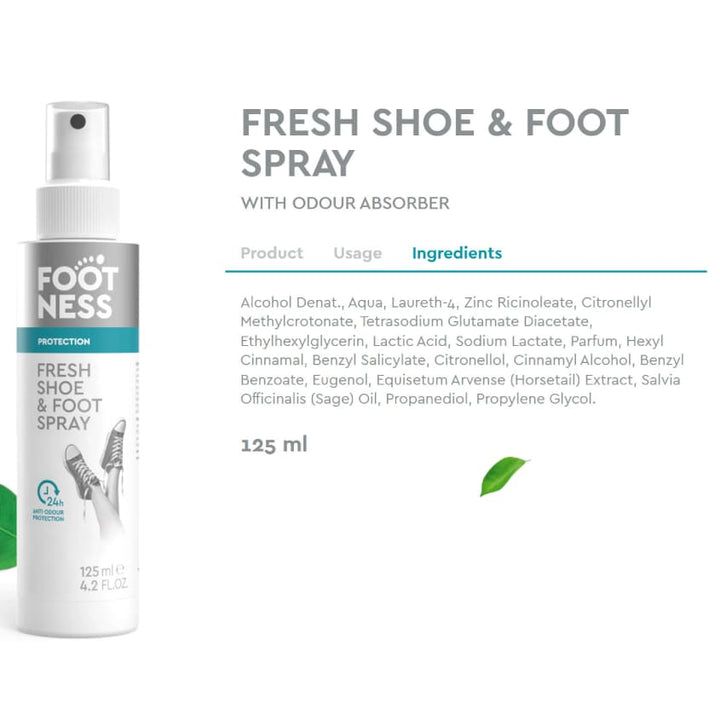 FRESH SHOE AND FOOT SPRAY 125ML