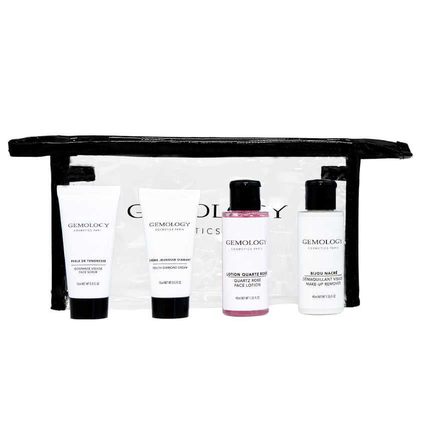 GEMOLOGY TROUSSE DE VOYAGE ANTI-AGE TRAVEL BAG ANTI-AGING SET