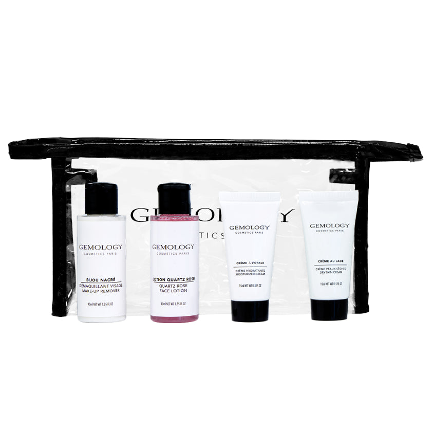 GEMOLOGY TROUSSE DE VOYAGE HYDRATANTE TRAVEL BAG MOISTURIZING SET