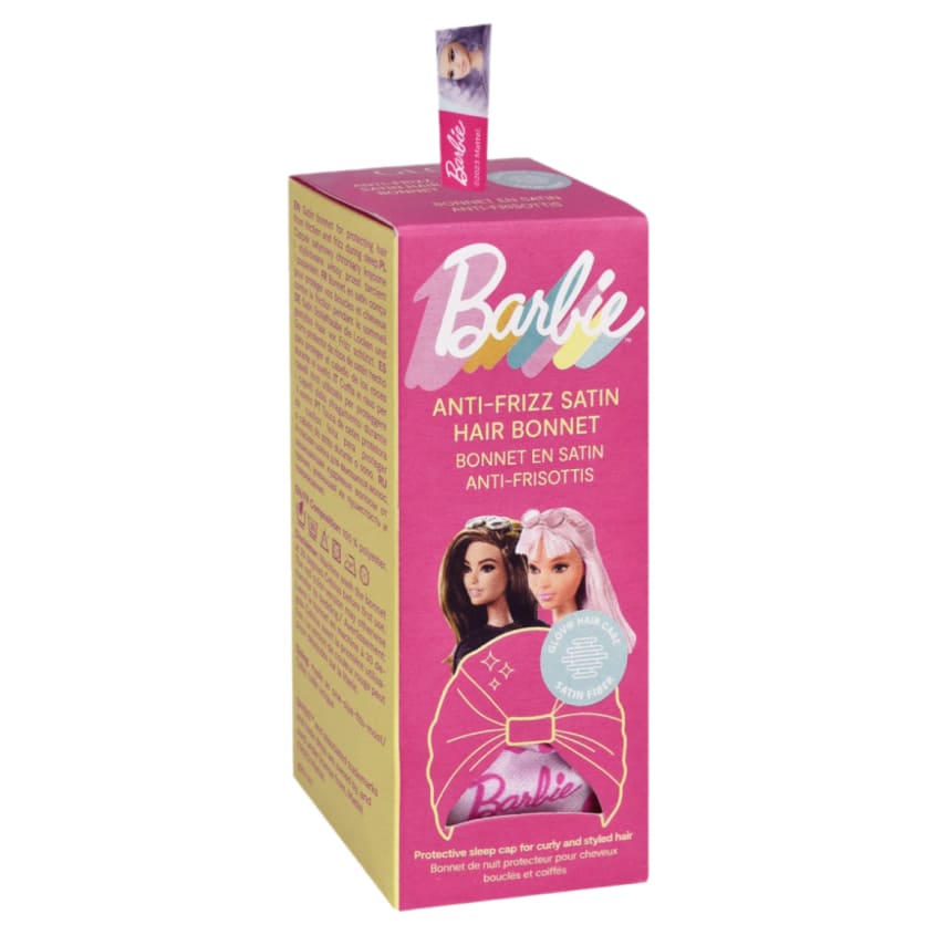 GLOV Barbie Collection Anti-Frizz Satin Hair Bonnet