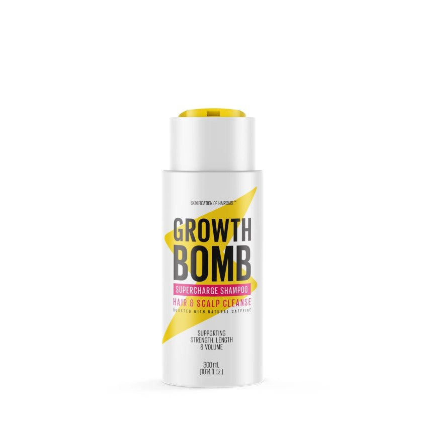 GROWTH BOMB جروث بومب شامبو سوبر تشارج لنمو الشعر، 300 مل