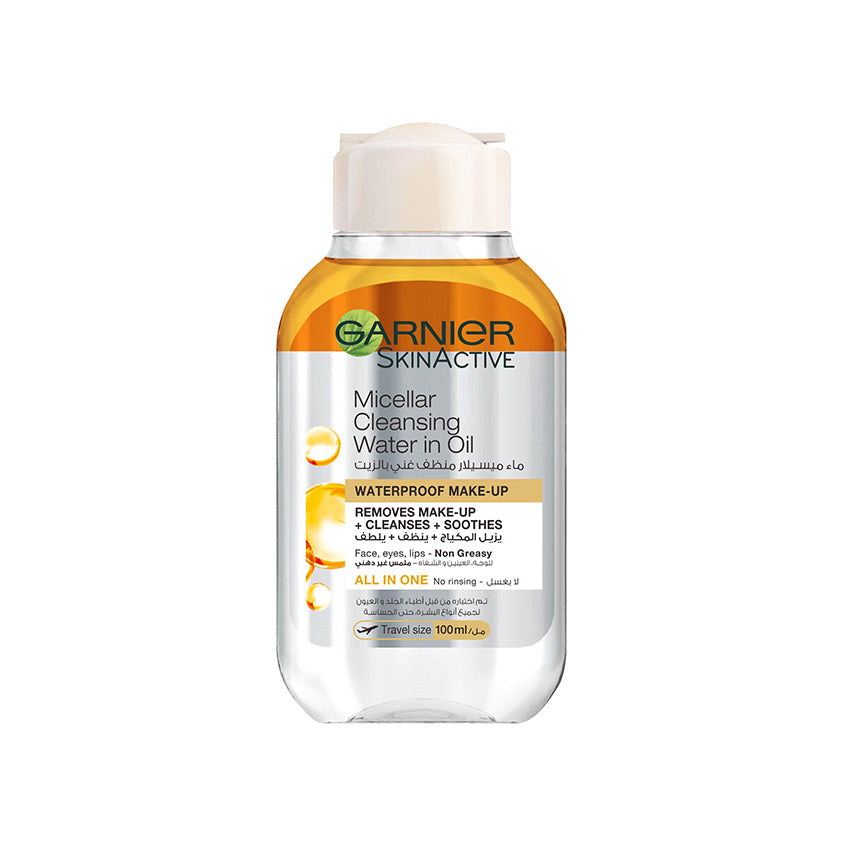 GARNIER MICELLAR CLEANSING WATER FOR MAKEUP REMOVAL WITH OILS 100 ML