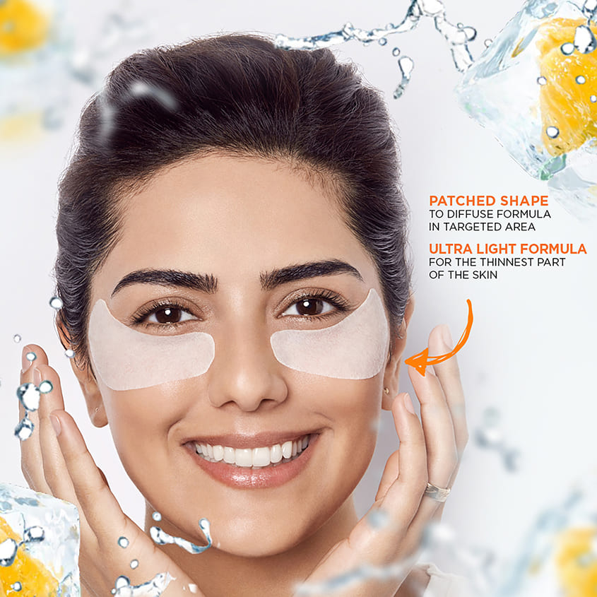 SkinActive Orange Juice Hydra Bomb Eye Tissue Mask for Anti-Dark Circles