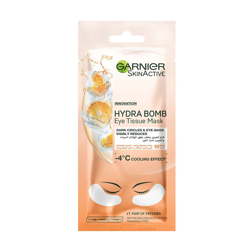 SkinActive Orange Juice Hydra Bomb Eye Tissue Mask for Anti-Dark Circles