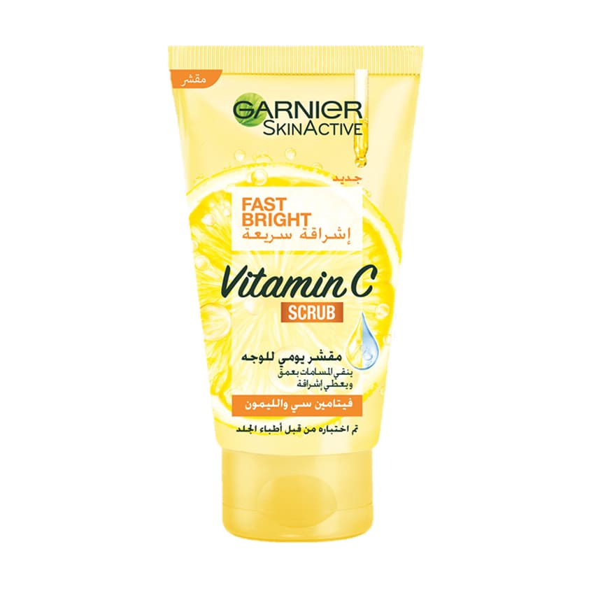 GARNIER FACIAL BRIGHTENING SCRUB WITH VITAMIN C 150 ML