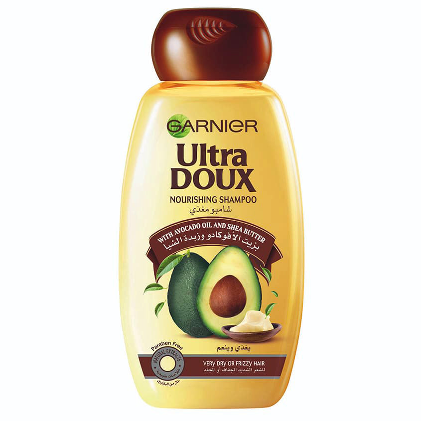 GARNIER غارنييه ألترا دوكس شامبو مغذي بزيت الأفوكادو وزبدة الشيا، 200 مل