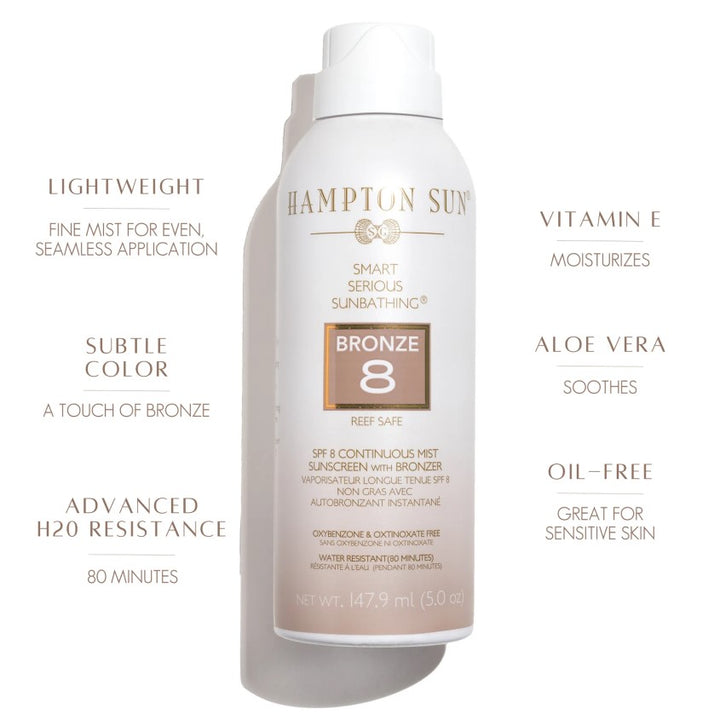 SPF 8 BRONZE CONTINUOUS MIST 5 OZ.