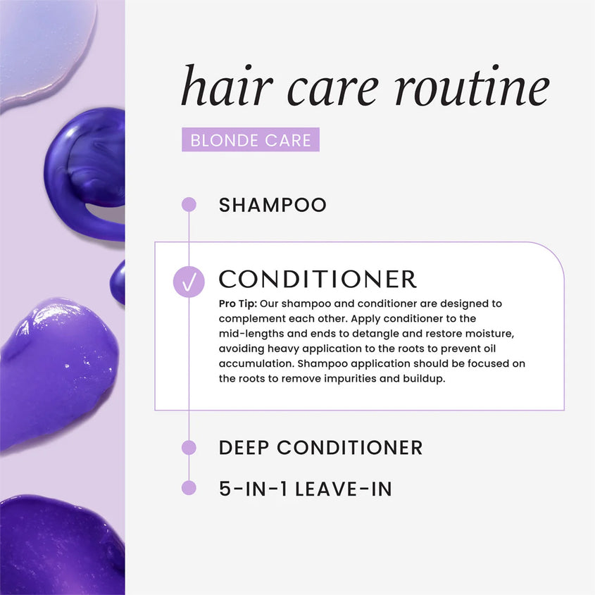HASK BLONDE CARE purple toning conditioner 355ML – online store