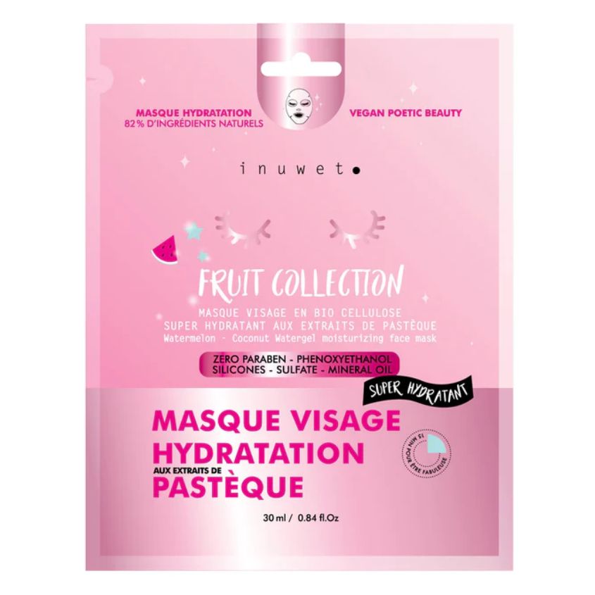 INUWET Face Mask Moisturizing Fruit Collection