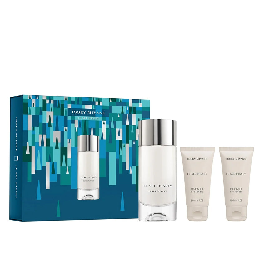 ISSEY MIYAKE إيسي مياكي لو سيل دي إيسي مجموعة كبيرة، إيو دو تواليت، سبراي 100 مل + جل استحمام 2x50 مل