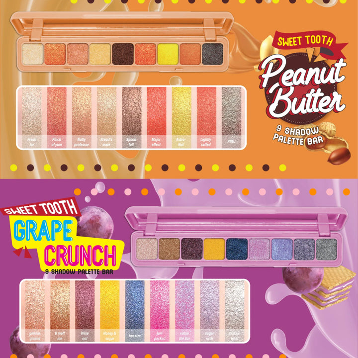 SWEET TOOTH 9 SHADOW PALETTE BAR 104 GRAPE CRUNCH 7,2G