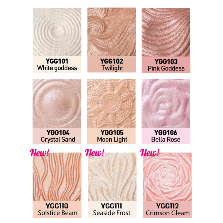 بودرة هايلايتر للوجه من J. CAT BEAUTY You Glow Girl