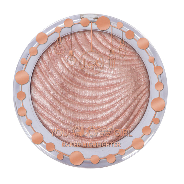 بودرة هايلايتر للوجه من J. CAT BEAUTY You Glow Girl