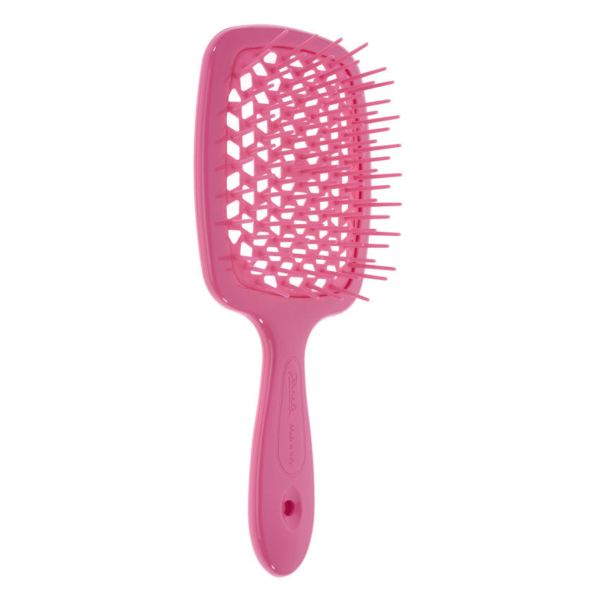 JANEKE SUPERBRUSH VENTED BRUSH WITH SOFT PINS FLUO FUCHSIA