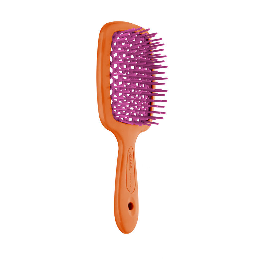 JANEKE SMALL SUPERBRUSH VENTED BRUSH COMPACT VERSION FLUO ORANGE FUCHSIA