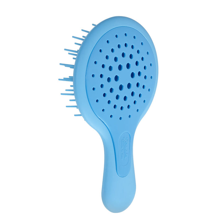 Mini Superbrush Compact Silicon Hairbrush Fluo Blue