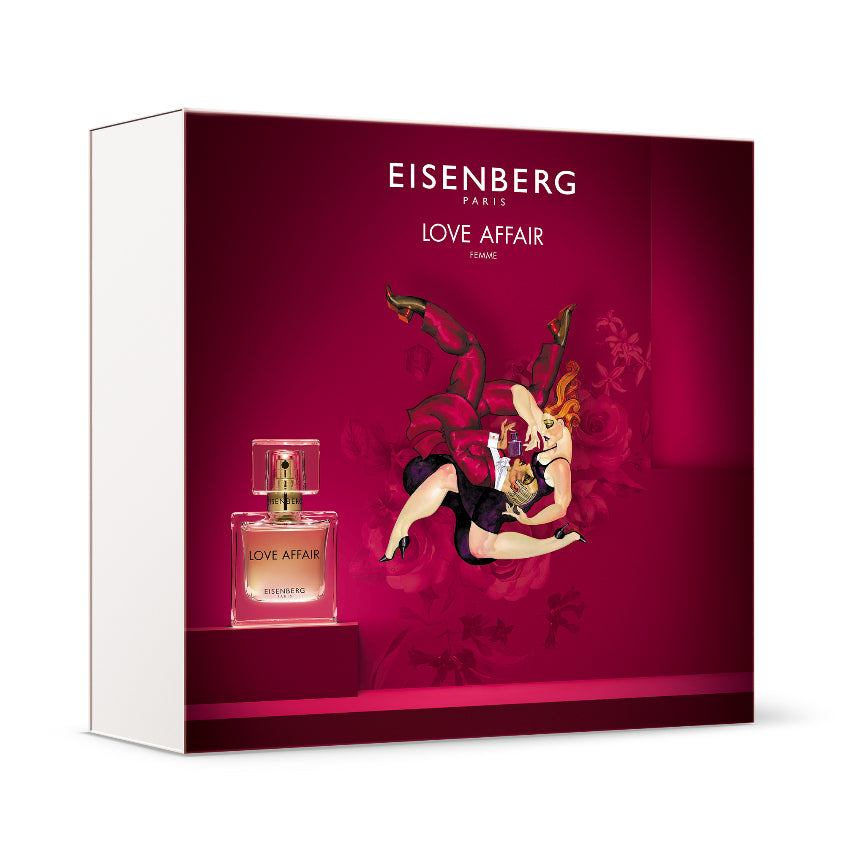 EISENBERG إيزنبرغ مجموعة لوف أفير للنساء، إيو دو بارفوم، سبراي 50 مل + سبراي مزيل العرق 100 مل