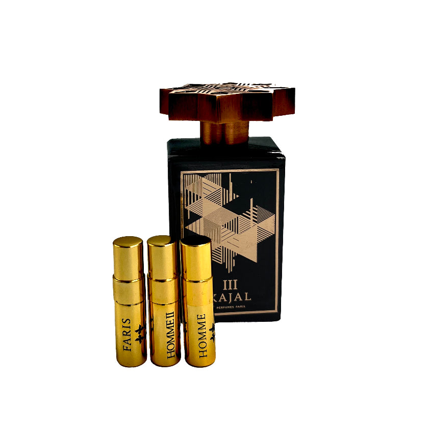 KAJAL III SET (KAJAL III EDP 100 ML+FARIS EDP 3 ML+HOMME EDP 3 ML+HOMME II EDP 3 ML)