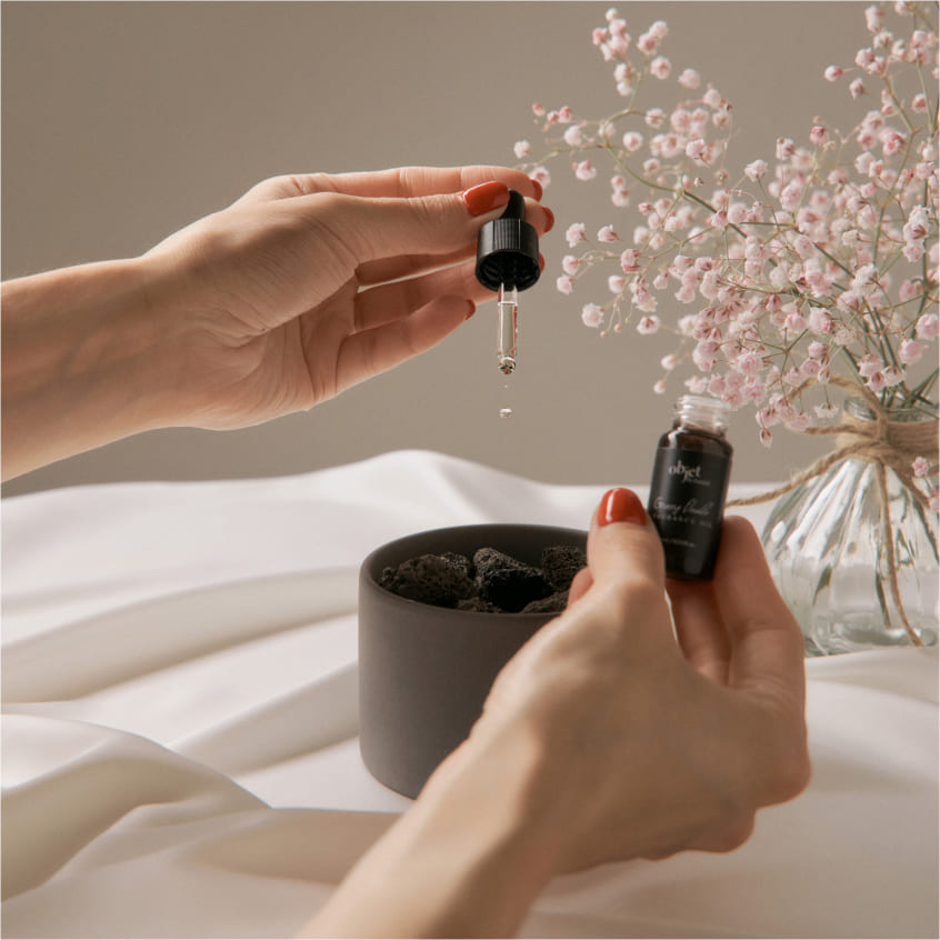 Objet by Kundal Perfume Volcanique Stone Diffuser - Grassy Flower