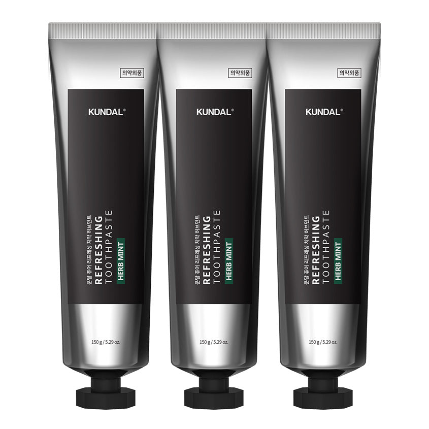 KUNDAL REFRESHING TOOTHPASTE HERB MINT 3X150G