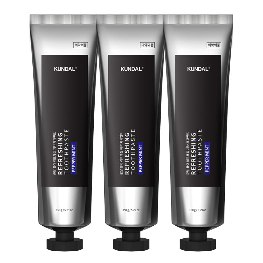 KUNDAL REFRESHING TOOTHPASTE PEPPERMINT 3X150G