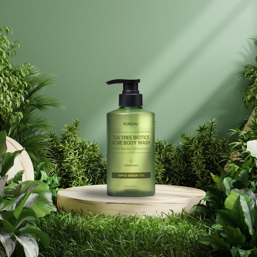 KUNDAL TEA TREE BIOTICS ACNE BODY WASH APPLE GREEN TEA 500ML – online store
