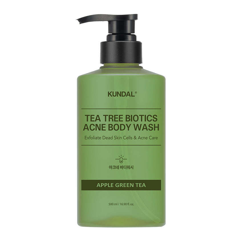 KUNDAL TEA TREE BIOTICS ACNE BODY WASH APPLE GREEN TEA 500ML
