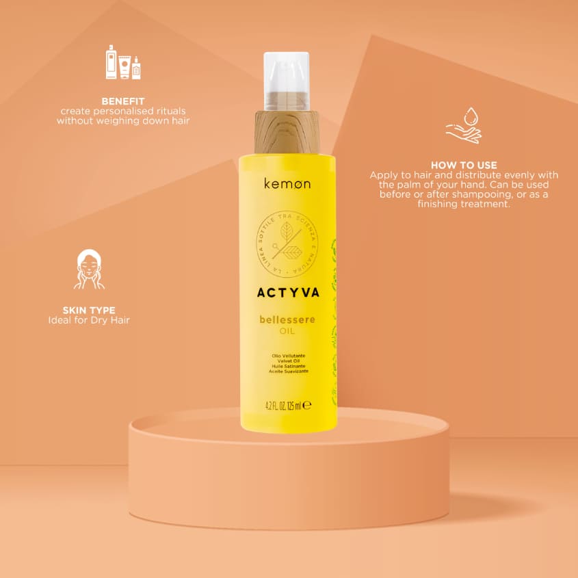 ACTYVA BELLESSERE OIL SN VELIAN 125ML - FOR ALL HAIR TYPE