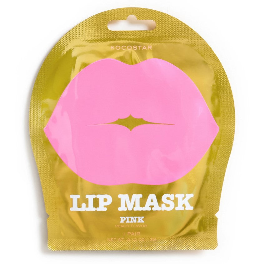 KOCOSTAR HYDROGEL PATCHES FOR LIPS WITH PEACH FLAVOR ( PINK) 1 PC.