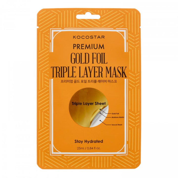 Korean products – PREMIUM GOLD FOIL TRIPLE LAYER MASK