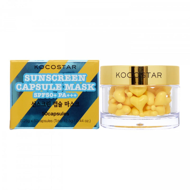 Korean products – SUNSCREEN CAPSULE MASK POUCH TYPE 1JAR : 50 CAPSULE MASKS