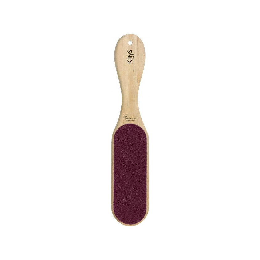 KILLYS TWO-SIDED WOODEN PAPER PEDICURE RASP