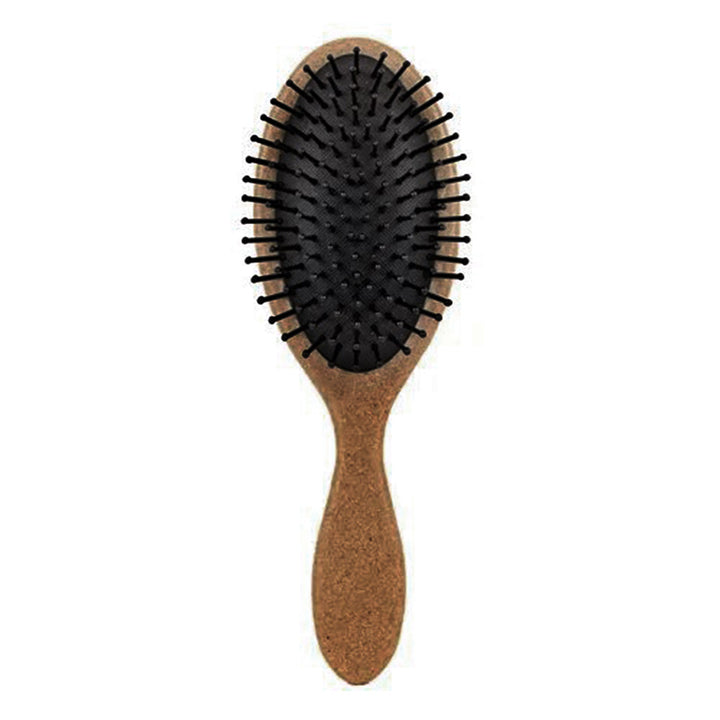Hair combs and brushes BIODEGRADABE HAIRBRUSH MADE OF COFFEE GROUNDS - OVAL SHAPE