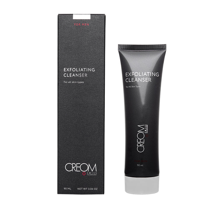 Facial scrubs for men – CREOM EXFOLIATING CLEANSER for men 90 ml, tube
