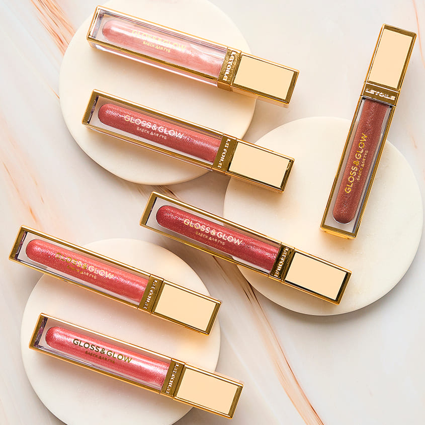 Shimmer lip gloss GLOSS&GLOW 005 Latte, 6 ml