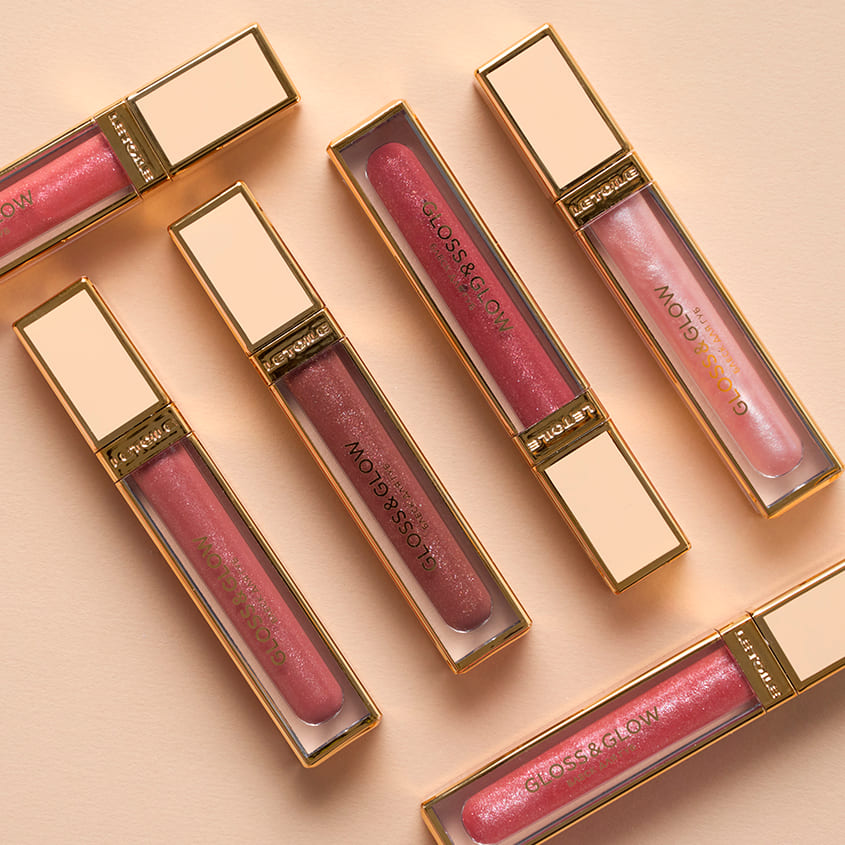 Shimmer lip gloss GLOSS&GLOW 004 Milky Tea, 6 ml
