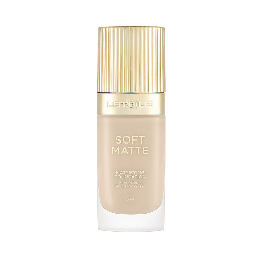 Mattifying foundation SOFT MATTE 002 Light, 30 ml