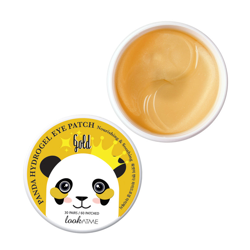 Hydrogel Eye Patches with Gold Flakes