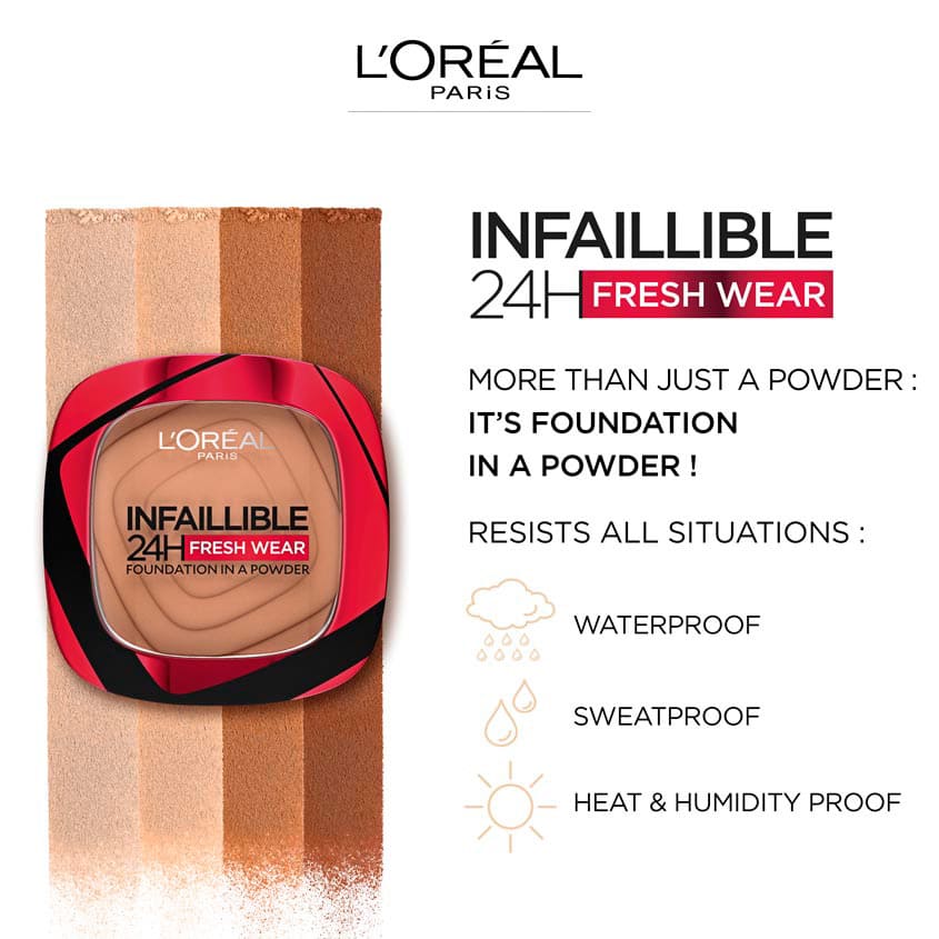 كريم أساس Infaillible 24H Freshwear في بودرة