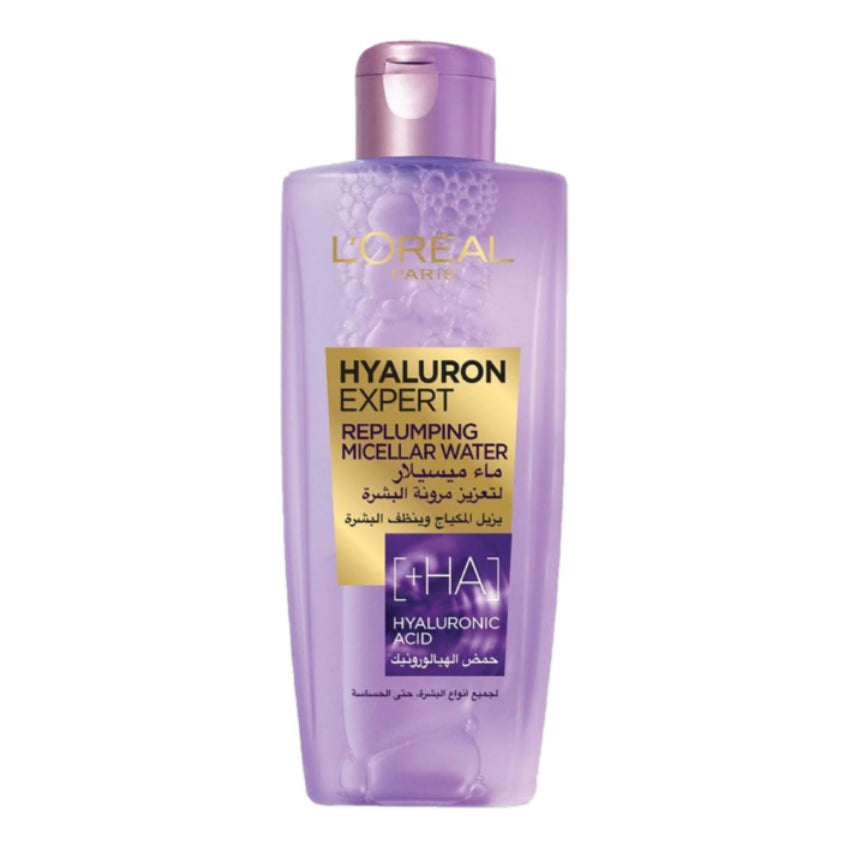 L'ORÉAL PARIS MICELLAR WATER FOR MAKEUP REMOVAL WITH HYALURONIC ACID 200 ML