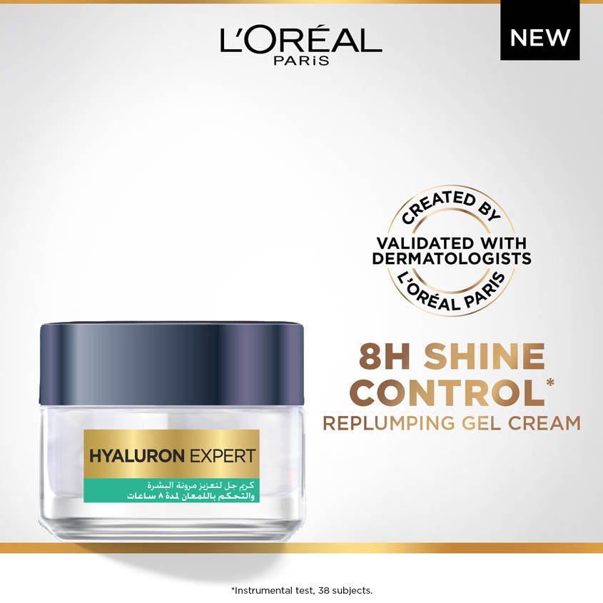 L'ORÉAL PARIS لوريال باريس هايالورون إكسبيرت كريم جل للتحكم في اللمعان وإعادة الامتلاء، 235 جرام – صورة 7