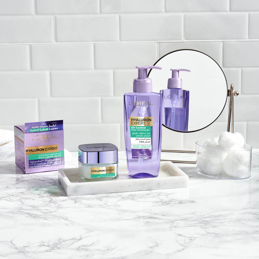 L'ORÉAL PARIS لوريال باريس هايالورون إكسبيرت كريم جل للتحكم في اللمعان وإعادة الامتلاء، 235 جرام – صورة 9