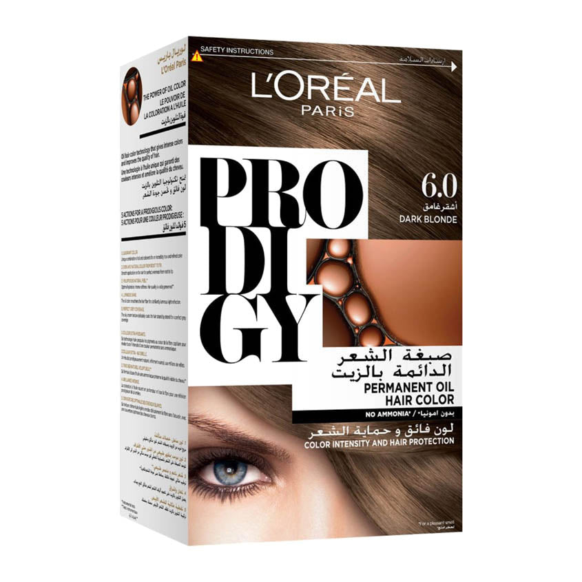 L'ORÉAL PARIS لوريال باريس بروجي الدائم لون شعر زيت، 6.0 أشقر داكن، 299 جرام