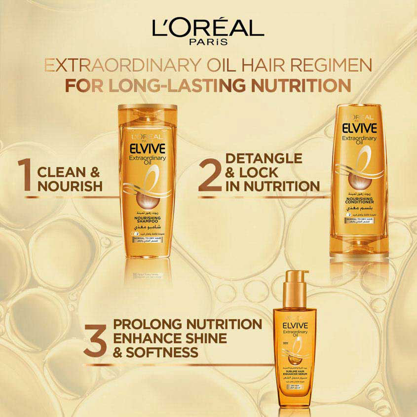 L'ORÉAL PARIS لوريال باريس إلفيف زيت استثنائي بلسم، 360 مل – صورة 7
