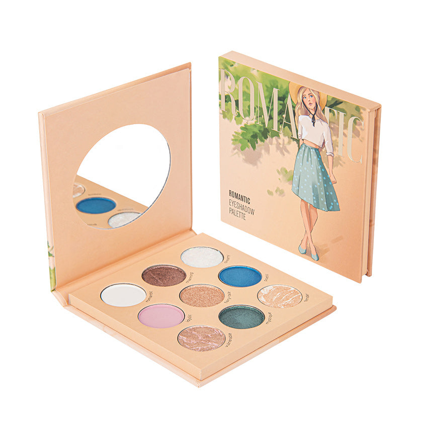 LETOILE ROMANTIC EYESHADOWS PALETTE, 9 COLORS, 13,5 g