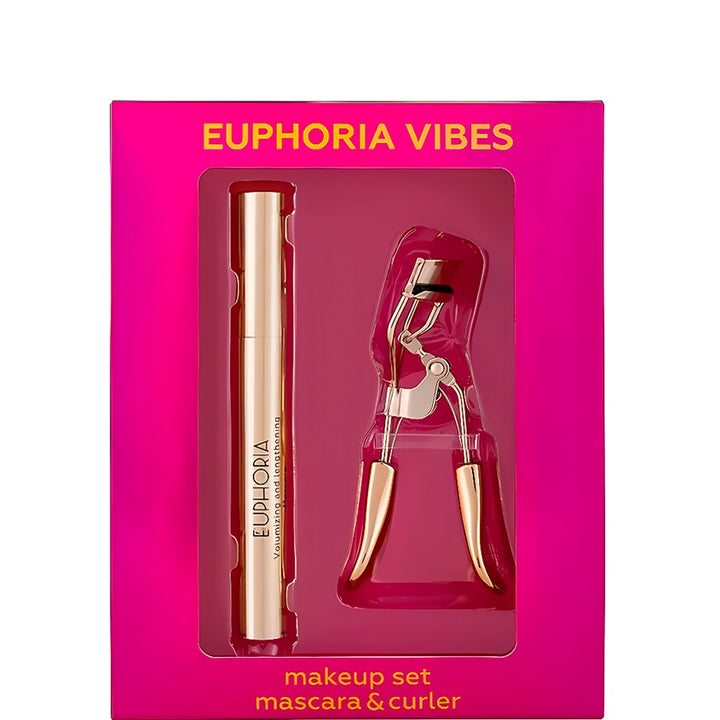 Makeup kits Euphoria vibes MAKE-UP SET (EUPHORIA Volumizing and lengthening mascaral + Eyelashes Curler)