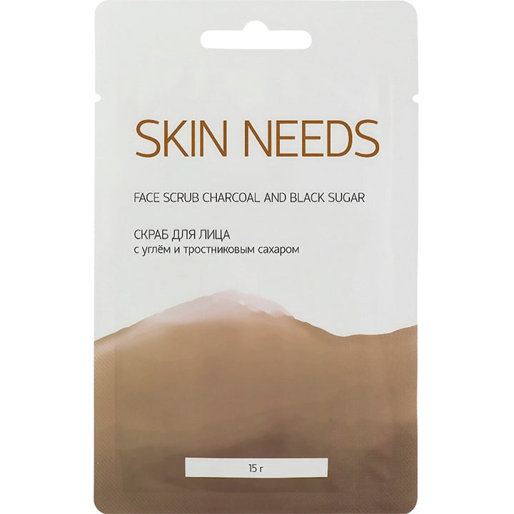Face scrubs Face scrub charcoal and black sugar, 10g