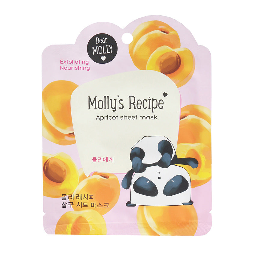 MOLLY`S RECIPE Apricot sheet mask, 23 g