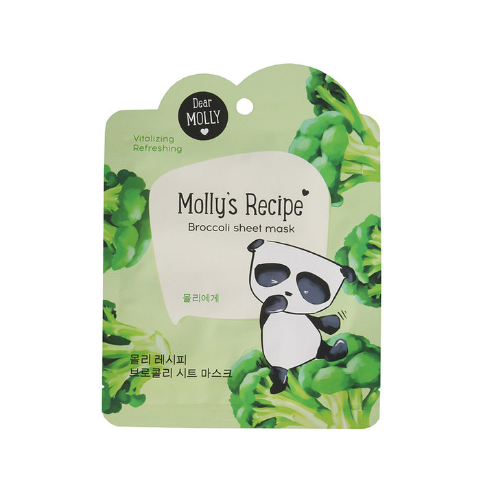 MOLLY`S RECIPE Broccoli sheet mask, 23 g